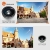 TaoTronics Fisheye Fischauge Objektiv Set Handy Clip On Kamera Adapter (180 Grad Fisheye Objektiv, 10x Macro Objektiv, 0,4x Weitwinkelobjektive) - 